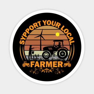 Farmer T - Shirt Design Magnet